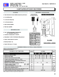 Datasheet SPR604C manufacturer Diotec