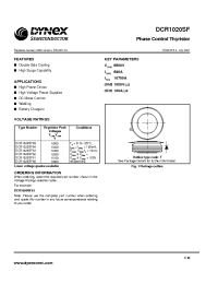 Datasheet DCR1020SF62 manufacturer Dynex