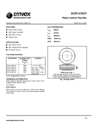 Datasheet DCR1476SY36 manufacturer Dynex