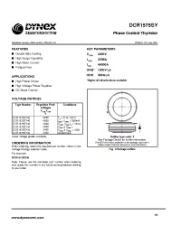 Datasheet DCR1575SY manufacturer Dynex