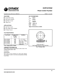 Datasheet DCR1675SZ49 manufacturer Dynex