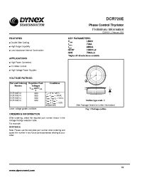 Datasheet DCR720E manufacturer Dynex