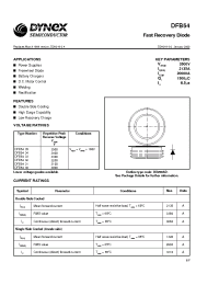 Datasheet DFB5431 manufacturer Dynex