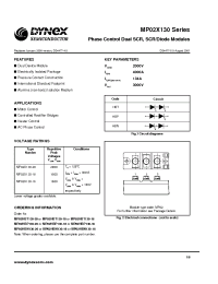 Datasheet MP02X130 manufacturer Dynex