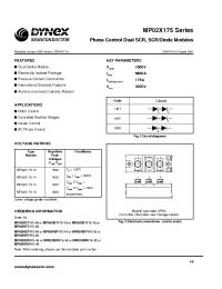 Datasheet MP02X175-12 manufacturer Dynex
