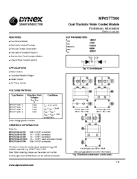 Datasheet MP03TT300-15 manufacturer Dynex