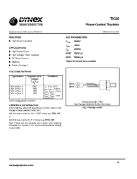 Datasheet TK2616K manufacturer Dynex