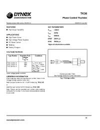 Datasheet TK3608K manufacturer Dynex