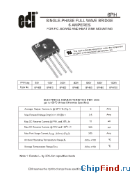 Datasheet 6PHR100 manufacturer Electronic Devices