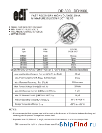 Datasheet DR1500 manufacturer Electronic Devices