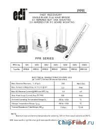 Datasheet PPR05 manufacturer Electronic Devices