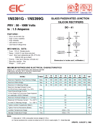 Datasheet 1N5391G manufacturer EIC