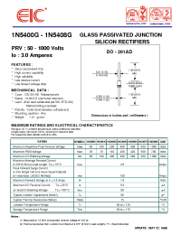 Datasheet 1N5402G manufacturer EIC