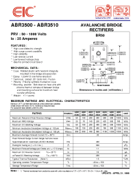 Datasheet ABR3500 manufacturer EIC