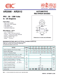 Datasheet AR2500 manufacturer EIC