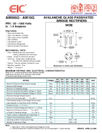 Datasheet AW06G manufacturer EIC