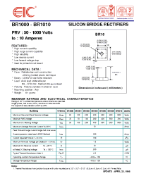 Datasheet BR1002 manufacturer EIC