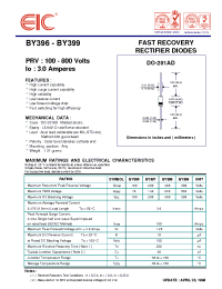 Datasheet BY397 manufacturer EIC