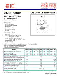 Datasheet CN25D manufacturer EIC