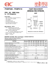 Datasheet FKBP210 manufacturer EIC