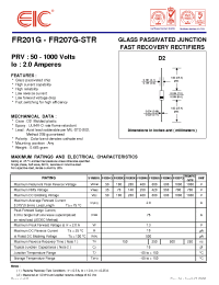Datasheet FR201G manufacturer EIC