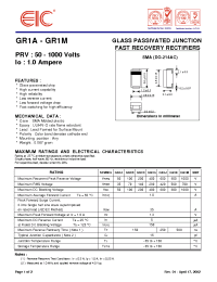 Datasheet GR1M manufacturer EIC