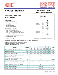 Datasheet HVR170 manufacturer EIC