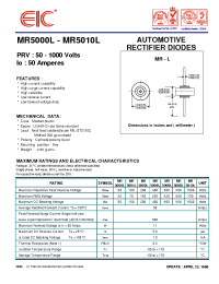 Datasheet MR5000L manufacturer EIC