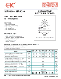 Datasheet MR5001 manufacturer EIC