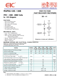 Datasheet RGP02-12E manufacturer EIC