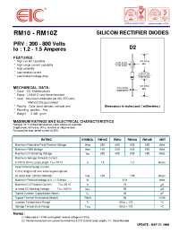 Datasheet RM10Z manufacturer EIC