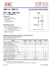Datasheet RM11 manufacturer EIC