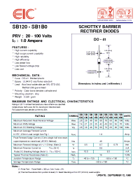 Datasheet SB130 manufacturer EIC