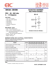 Datasheet SBO30 manufacturer EIC