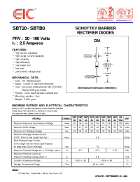 Datasheet SBT30 manufacturer EIC