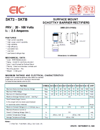 Datasheet SKT3 manufacturer EIC