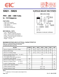 Datasheet SN21 manufacturer EIC