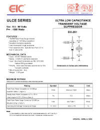 Datasheet ULCE26A manufacturer EIC