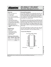 Datasheet EL1056ACM manufacturer Elantec