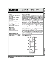 Datasheet EL1502C manufacturer Elantec