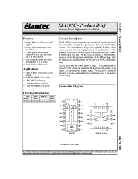 Datasheet EL1507CL manufacturer Elantec