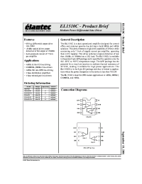 Datasheet EL1510C manufacturer Elantec