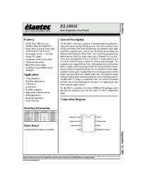 Datasheet EL1881C manufacturer Elantec