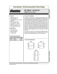 Datasheet EL2033C manufacturer Elantec