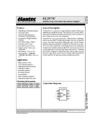 Datasheet EL2073 manufacturer Elantec