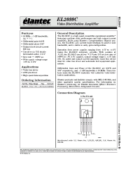 Datasheet EL2099C manufacturer Elantec