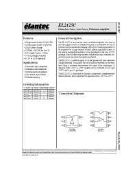 Datasheet EL2125CW-T13 manufacturer Elantec