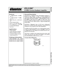 Datasheet EL2130CN manufacturer Elantec