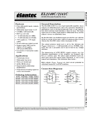Datasheet EL2140 manufacturer Elantec