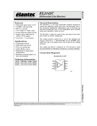 Datasheet EL2142C manufacturer Elantec